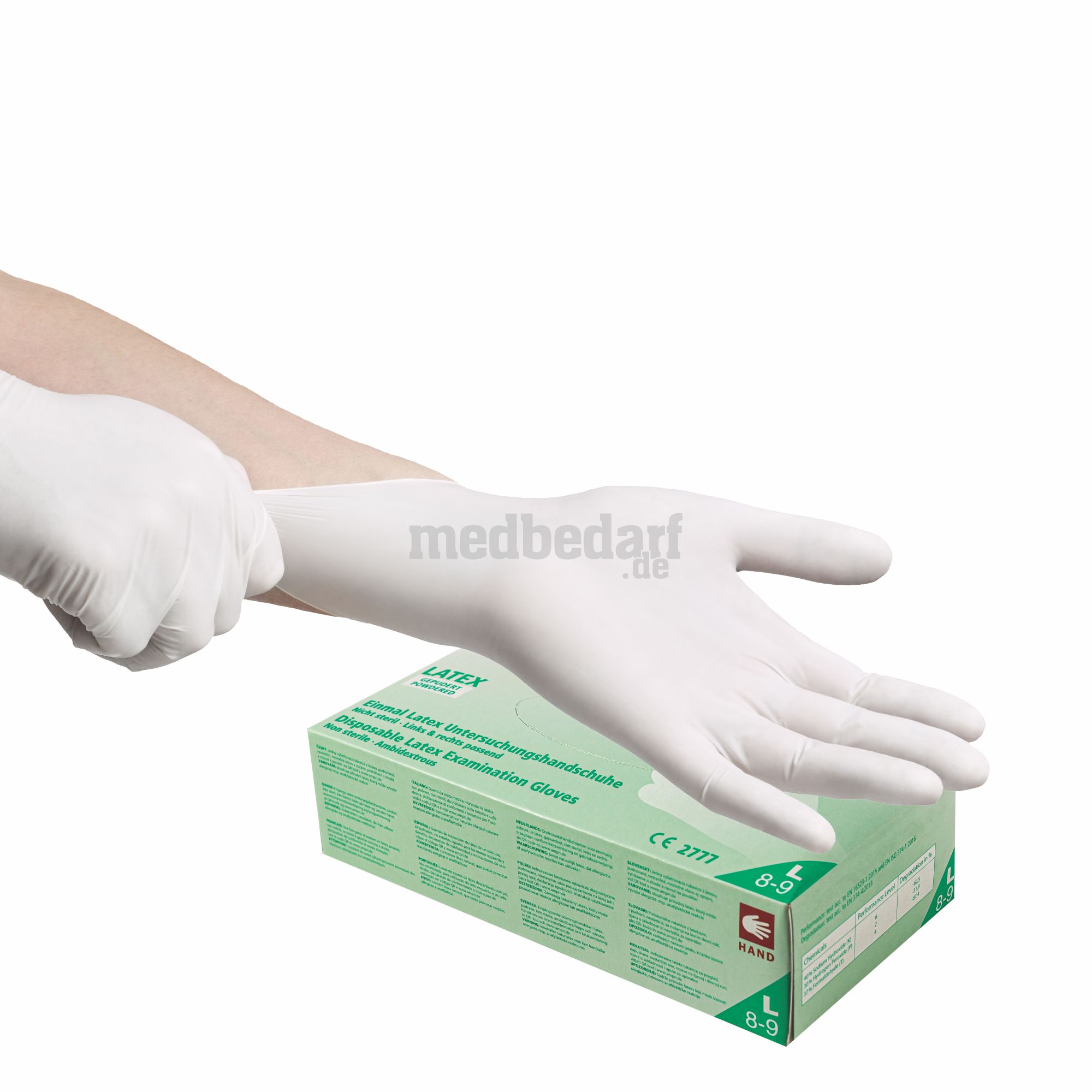 Latex-Handschuh, BASIC PLUS, gepudert, Gr. S