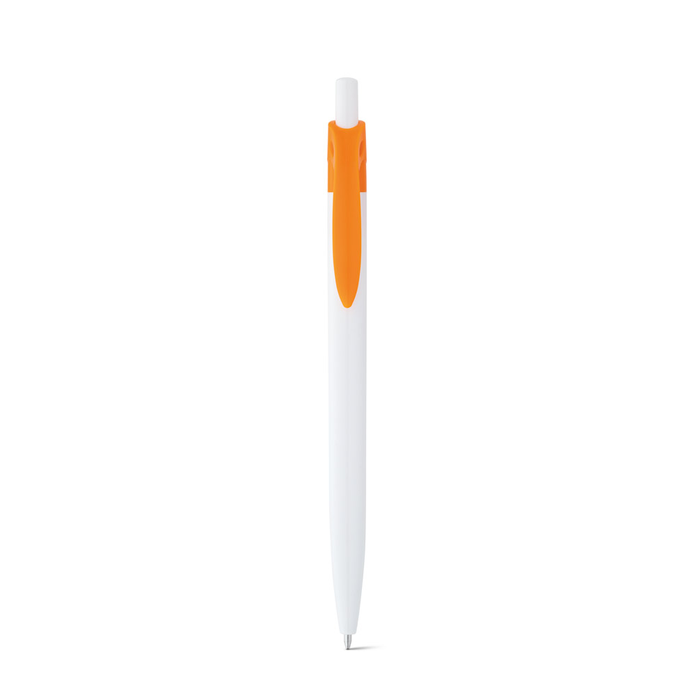 Kugelschreiber mit Firmenlogo, orange